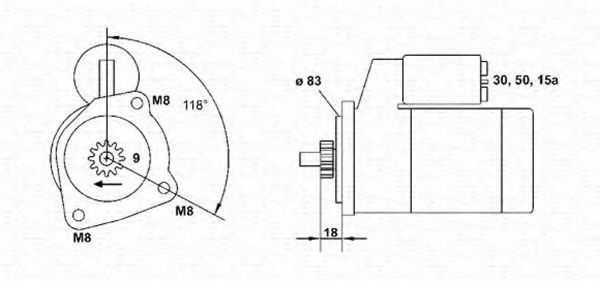 MAGNETI MARELLI 943251686010 Стартер для AUDI 80 (Ауди 80) MAGNETI MARELLI 943251686010 Стартер для AUDI 80 (Ауди 80)