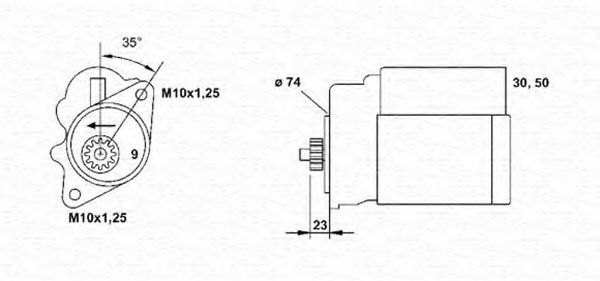 MAGNETI MARELLI 943253216010 Стартер 