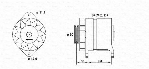 MAGNETI MARELLI 943321099010 Генератор для LANCIA (Лансиа/лянча) MAGNETI MARELLI 943321099010 Генератор для LANCIA (Лансиа/лянча)