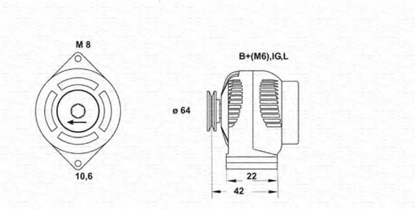 MAGNETI MARELLI 943346068010 Генератор для DAIHATSU CHARADE II (Дайхатсу Чарадэ 2) MAGNETI MARELLI 943346068010 Генератор для DAIHATSU CHARADE II (Дайхатсу Чарадэ 2)