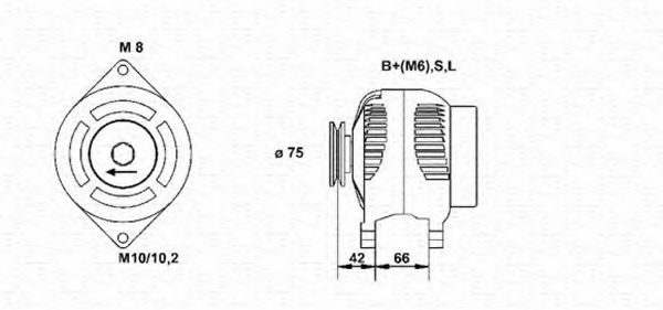 MAGNETI MARELLI 943346072010 Генератор для KIA (Киа) MAGNETI MARELLI 943346072010 Генератор для KIA (Киа)