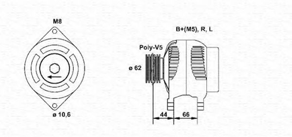 MAGNETI MARELLI 943346091010 Генератор для MAZDA 626 II (Мазда 626 2) MAGNETI MARELLI 943346091010 Генератор для MAZDA 626 II (Мазда 626 2)