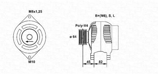MAGNETI MARELLI 943346126010 Генератор для NISSAN (Ниссан) MAGNETI MARELLI 943346126010 Генератор для NISSAN (Ниссан)