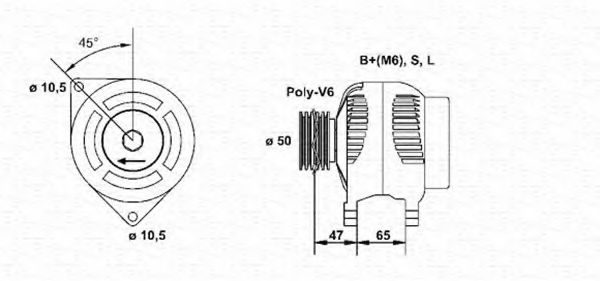 MAGNETI MARELLI 943346145010 Генератор для NISSAN MICRA II (Ниссан Микра 2) MAGNETI MARELLI 943346145010 Генератор для NISSAN MICRA II (Ниссан Микра 2)