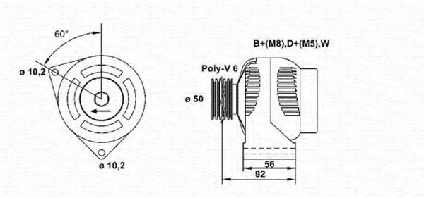 MAGNETI MARELLI 943355087010 Генератор для MERCEDES-BENZ SPRINTER 3-T (Мэрcэдэс-бэнз Спринтэр 3-т) MAGNETI MARELLI 943355087010 Генератор для MERCEDES-BENZ SPRINTER 3-T (Мэрcэдэс-бэнз Спринтэр 3-т)