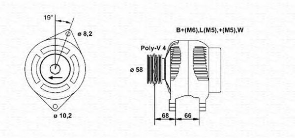MAGNETI MARELLI 943355105010 Генератор для RENAULT SAFRANE (Рено Сафранэ) MAGNETI MARELLI 943355105010 Генератор для RENAULT SAFRANE (Рено Сафранэ)