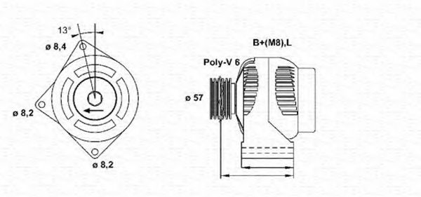 MAGNETI MARELLI 943355123010 Генератор для VOLVO (Вольво) MAGNETI MARELLI 943355123010 Генератор для VOLVO (Вольво)