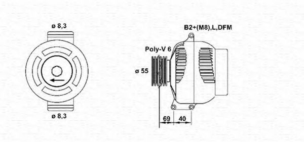MAGNETI MARELLI 943355138010 Генератор для RENAULT SCNIC I (Рено Сценик и) MAGNETI MARELLI 943355138010 Генератор для RENAULT SCNIC I (Рено Сценик и)
