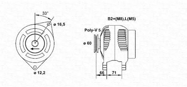 MAGNETI MARELLI 943355147010 Генератор для FIAT PALIO (Фиат Палио) MAGNETI MARELLI 943355147010 Генератор для FIAT PALIO (Фиат Палио)