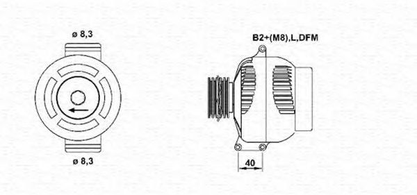 MAGNETI MARELLI 943355164010 Генератор для RENAULT SCNIC I (Рено Сценик и) MAGNETI MARELLI 943355164010 Генератор для RENAULT SCNIC I (Рено Сценик и)