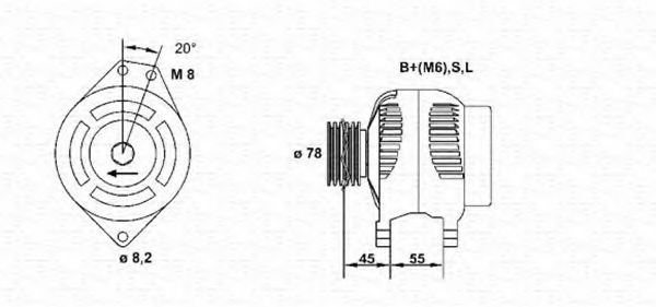 MAGNETI MARELLI 943355183010 Генератор для MITSUBISHI L 300 STARWAGON (Митсубиши/митсубиси Л 300 старвагон) MAGNETI MARELLI 943355183010 Генератор для MITSUBISHI L 300 STARWAGON (Митсубиши/митсубиси Л 300 старвагон)