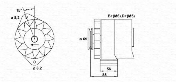 MAGNETI MARELLI 943356211010 Генератор для OPEL OMEGA A (Опель Омэга а) MAGNETI MARELLI 943356211010 Генератор для OPEL OMEGA A (Опель Омэга а)