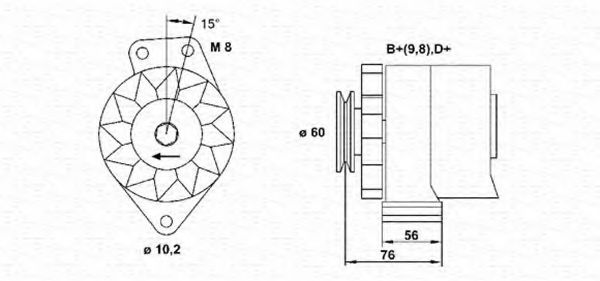 MAGNETI MARELLI 943356217010 Генератор для VOLKSWAGEN JETTA II (Фольксваген Жэтта 2) MAGNETI MARELLI 943356217010 Генератор для VOLKSWAGEN JETTA II (Фольксваген Жэтта 2)