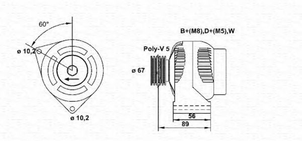 MAGNETI MARELLI 943356310010 Генератор для OPEL VECTRA C GTS (Опель Вектра с джити) MAGNETI MARELLI 943356310010 Генератор для OPEL VECTRA C GTS (Опель Вектра с джити)