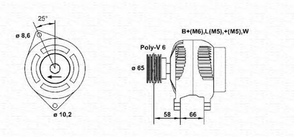 MAGNETI MARELLI 943356325010 Генератор для RENAULT SAFRANE (Рено Сафранэ) MAGNETI MARELLI 943356325010 Генератор для RENAULT SAFRANE (Рено Сафранэ)
