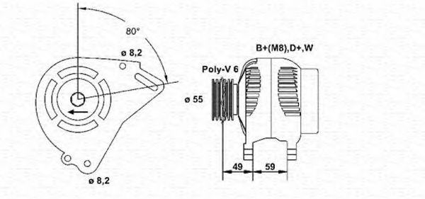 MAGNETI MARELLI 943356529010 Генератор для VOLKSWAGEN CORRADO (Фольксваген Cоррадо) MAGNETI MARELLI 943356529010 Генератор для VOLKSWAGEN CORRADO (Фольксваген Cоррадо)