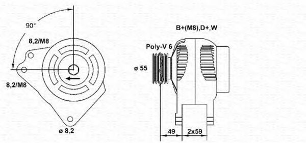 MAGNETI MARELLI 943356530010 Генератор для VOLKSWAGEN PANEL II (Фольксваген Панэл 2) MAGNETI MARELLI 943356530010 Генератор для VOLKSWAGEN PANEL II (Фольксваген Панэл 2)