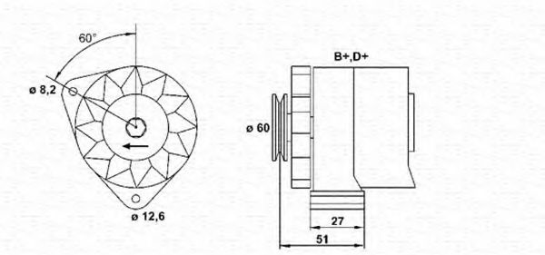 MAGNETI MARELLI 943356544010 Генератор для ALFA-ROMEO (Алфа-ромэо) MAGNETI MARELLI 943356544010 Генератор для ALFA-ROMEO (Алфа-ромэо)