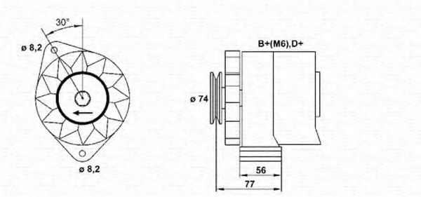 MAGNETI MARELLI 943356548010 Генератор для BMW 3 (Бмв 3) MAGNETI MARELLI 943356548010 Генератор для BMW 3 (Бмв 3)