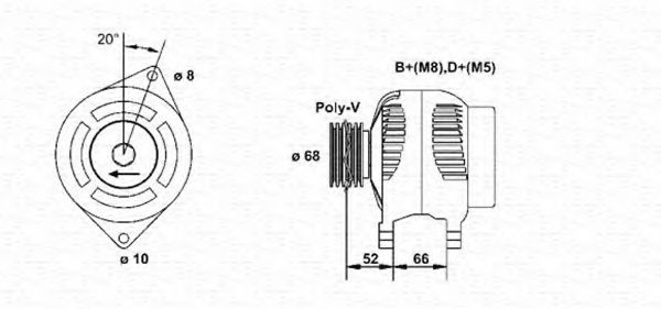 MAGNETI MARELLI 943356567010 Генератор для PEUGEOT 205 II (Пежо 205 2) MAGNETI MARELLI 943356567010 Генератор для PEUGEOT 205 II (Пежо 205 2)