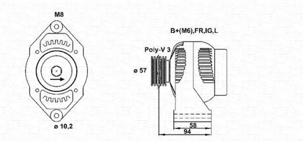 MAGNETI MARELLI 943356582010 Генератор для HONDA CRX II (Хонда Cрх 2) MAGNETI MARELLI 943356582010 Генератор для HONDA CRX II (Хонда Cрх 2)