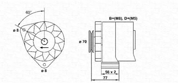 MAGNETI MARELLI 943356749010 Генератор для BMW 3 (Бмв 3) MAGNETI MARELLI 943356749010 Генератор для BMW 3 (Бмв 3)