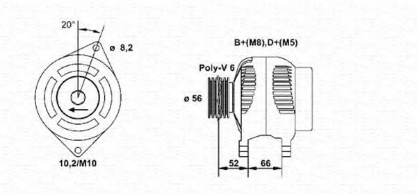 MAGNETI MARELLI 943356964010 Генератор для CITROËN RELAY (CитроËн Рэлаъ) MAGNETI MARELLI 943356964010 Генератор для CITROËN RELAY (CитроËн Рэлаъ)