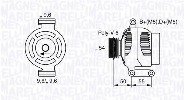 MAGNETI MARELLI 063358062010 Генератор для FIAT PANDA (Фиат Панда) MAGNETI MARELLI 063358062010 Генератор для FIAT PANDA (Фиат Панда)