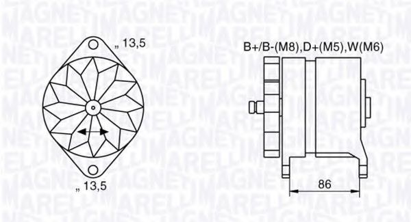 MAGNETI MARELLI 063536895380 Генератор для IVECO EUROTECH MT (Ивеко Эуротэч мт) MAGNETI MARELLI 063536895380 Генератор для IVECO EUROTECH MT (Ивеко Эуротэч мт)