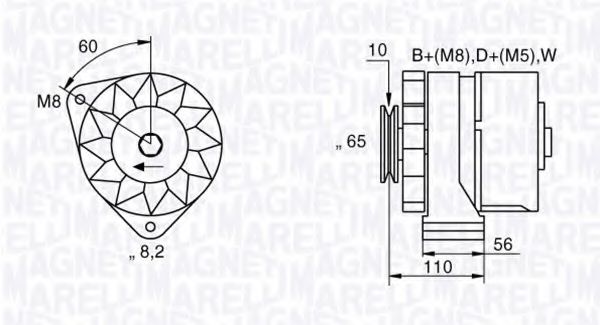 MAGNETI MARELLI 063534893700 Генератор для SEAT TOLEDO (Сеат Толэдо) MAGNETI MARELLI 063534893700 Генератор для SEAT TOLEDO (Сеат Толэдо)