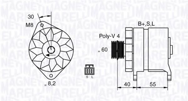 MAGNETI MARELLI 063532611010 Генератор для HYUNDAI EXCEL (Хендай Эxcэл) MAGNETI MARELLI 063532611010 Генератор для HYUNDAI EXCEL (Хендай Эxcэл)