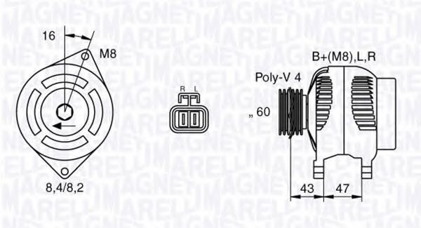 MAGNETI MARELLI 063532613010 Генератор для HYUNDAI SANTRO XING (Хендай Сантро xинг) MAGNETI MARELLI 063532613010 Генератор для HYUNDAI SANTRO XING (Хендай Сантро xинг)