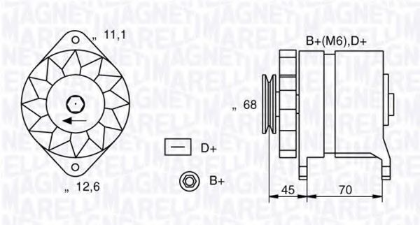 MAGNETI MARELLI 063321062010 Генератор для LANCIA (Лансиа/лянча) MAGNETI MARELLI 063321062010 Генератор для LANCIA (Лансиа/лянча)