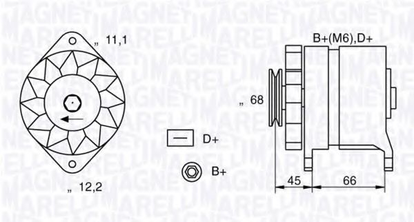 MAGNETI MARELLI 063321112010 Генератор для FIAT SUPERBRAVO (Фиат Супербраvо) MAGNETI MARELLI 063321112010 Генератор для FIAT SUPERBRAVO (Фиат Супербраvо)