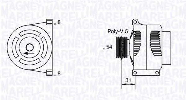MAGNETI MARELLI 063377426010 Генератор для ALFA ROMEO MITO (Альфа ромео Мито) MAGNETI MARELLI 063377426010 Генератор для ALFA ROMEO MITO (Альфа ромео Мито)