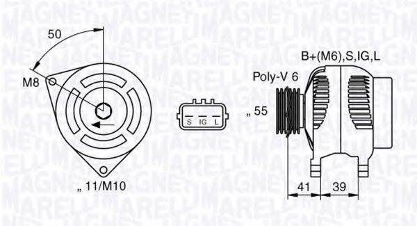 MAGNETI MARELLI 063377431010 Генератор для TOYOTA MR III (Тойота/тоета Мр 3) MAGNETI MARELLI 063377431010 Генератор для TOYOTA MR III (Тойота/тоета Мр 3)