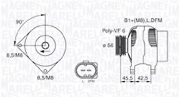 MAGNETI MARELLI 063730001010 Генератор для SEAT ALHAMBRA (Сеат Альхамбра) MAGNETI MARELLI 063730001010 Генератор для SEAT ALHAMBRA (Сеат Альхамбра)