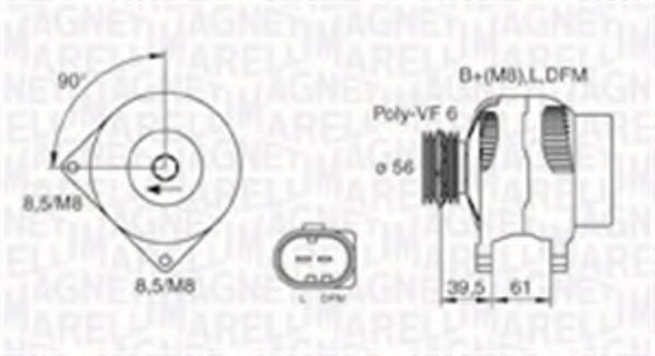MAGNETI MARELLI 063730002010 Генератор для SEAT ALHAMBRA (Сеат Альхамбра) MAGNETI MARELLI 063730002010 Генератор для SEAT ALHAMBRA (Сеат Альхамбра)