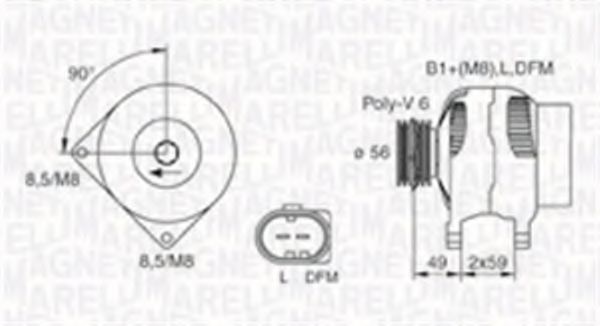 MAGNETI MARELLI 063730009010 Генератор для SEAT ALTEA XL (Сеат Алтэа xл) MAGNETI MARELLI 063730009010 Генератор для SEAT ALTEA XL (Сеат Алтэа xл)