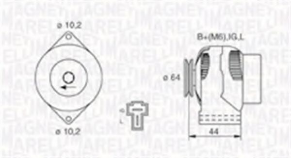 MAGNETI MARELLI 063730019010 Генератор для DAIHATSU DOMINO II (Дайхатсу Домино 2) MAGNETI MARELLI 063730019010 Генератор для DAIHATSU DOMINO II (Дайхатсу Домино 2)