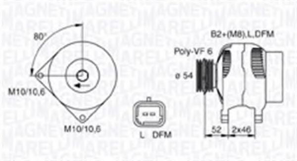 MAGNETI MARELLI 063730027010 Генератор для PEUGEOT (Пежо) MAGNETI MARELLI 063730027010 Генератор для PEUGEOT (Пежо)