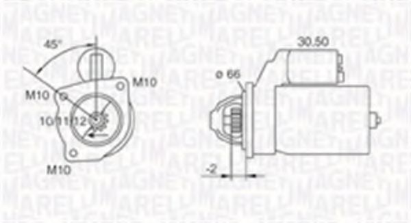 MAGNETI MARELLI 063720007010 Стартер для PEUGEOT 309 II (Пежо 309 2) MAGNETI MARELLI 063720007010 Стартер для PEUGEOT 309 II (Пежо 309 2)