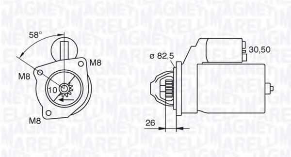 MAGNETI MARELLI 063521100250 Стартер для FIAT (Фиат) MAGNETI MARELLI 063521100250 Стартер для FIAT (Фиат)