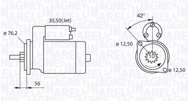 MAGNETI MARELLI 063521070220 Стартер для AUDI TT (Ауди Тт) MAGNETI MARELLI 063521070220 Стартер для AUDI TT (Ауди Тт)