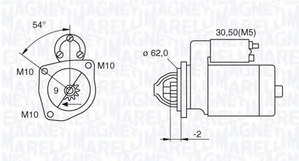 MAGNETI MARELLI 063521081760 Стартер для FIAT ULYSSE (Фиат Улисс) MAGNETI MARELLI 063521081760 Стартер для FIAT ULYSSE (Фиат Улисс)