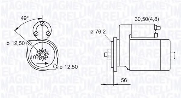 MAGNETI MARELLI 063521204080 Стартер для SEAT ALTEA (Сеат Алтэа) MAGNETI MARELLI 063521204080 Стартер для SEAT ALTEA (Сеат Алтэа)