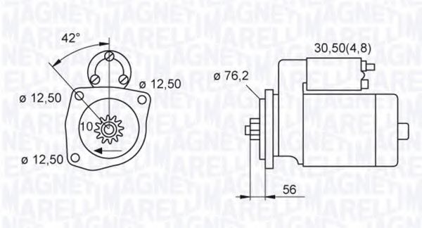 MAGNETI MARELLI 063521214080 Стартер для VOLKSWAGEN VENTO V (Фольксваген Венто 5) MAGNETI MARELLI 063521214080 Стартер для VOLKSWAGEN VENTO V (Фольксваген Венто 5)