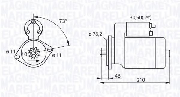 MAGNETI MARELLI 063521214120 Стартер для VOLKSWAGEN VENTO V (Фольксваген Венто 5) MAGNETI MARELLI 063521214120 Стартер для VOLKSWAGEN VENTO V (Фольксваген Венто 5)
