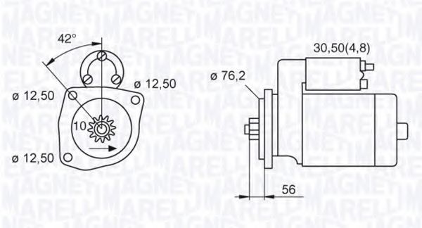 MAGNETI MARELLI 063521230120 Стартер для SEAT ALTEA (Сеат Алтэа) MAGNETI MARELLI 063521230120 Стартер для SEAT ALTEA (Сеат Алтэа)
