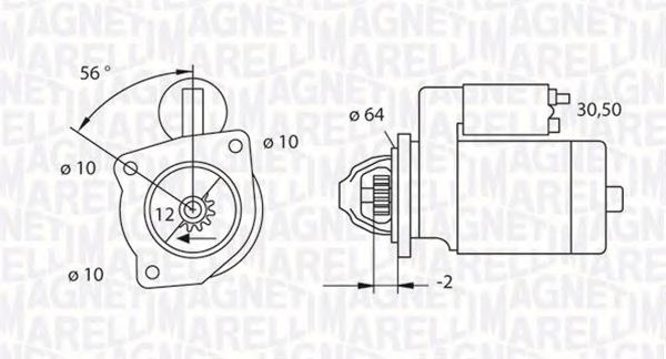 MAGNETI MARELLI 063523622010 Стартер для PEUGEOT 407 (Пежо 407) MAGNETI MARELLI 063523622010 Стартер для PEUGEOT 407 (Пежо 407)
